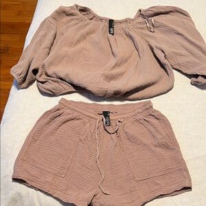 bobi Mauve Crop Top